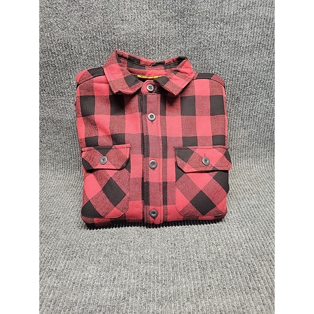 NWT Mens Small Long Sleeve Button Down‎ Thermal Flannel Cold Outdoor Work Shirt